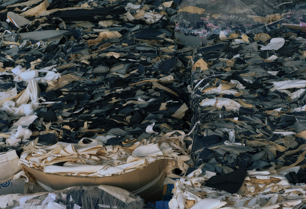 Recycled Clothes Close Up Texture